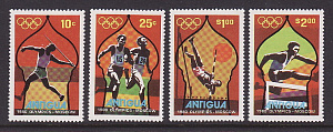 Антигуа, 1980, Летние Олимпийские игры, Москва, Бег, 4 марки